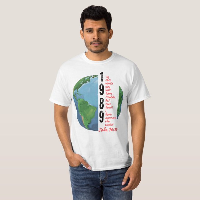 Camiseta Verso João 16:33 (Frente Completa)