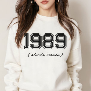 Camiseta VERSÕES 89 Variação de Nome Personalizado Ano Pers