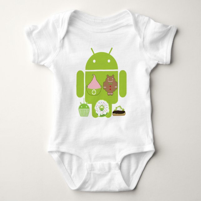 Camiseta Versões do Android (Frente)