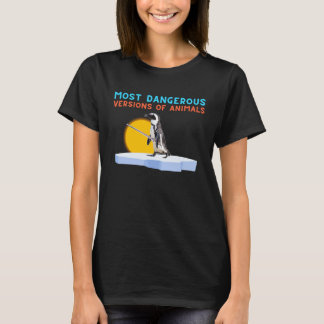 Camiseta Versões Mais Perigosas De Pinguim De Animais Com S