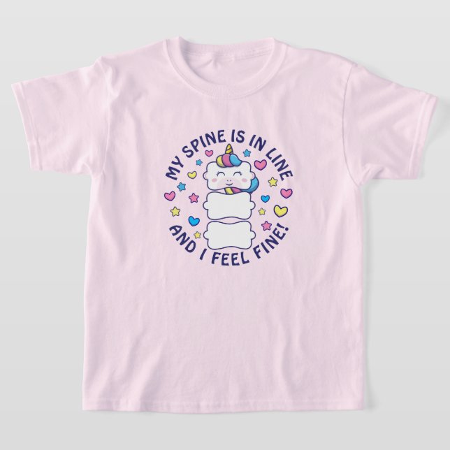 Camiseta Verticorn™ Minha Coluna Está Em Filhos Chiroprátic (Postura )