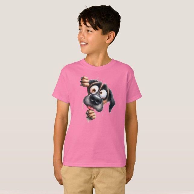 Camiseta very cute funny scared puppy (Frente Completa)