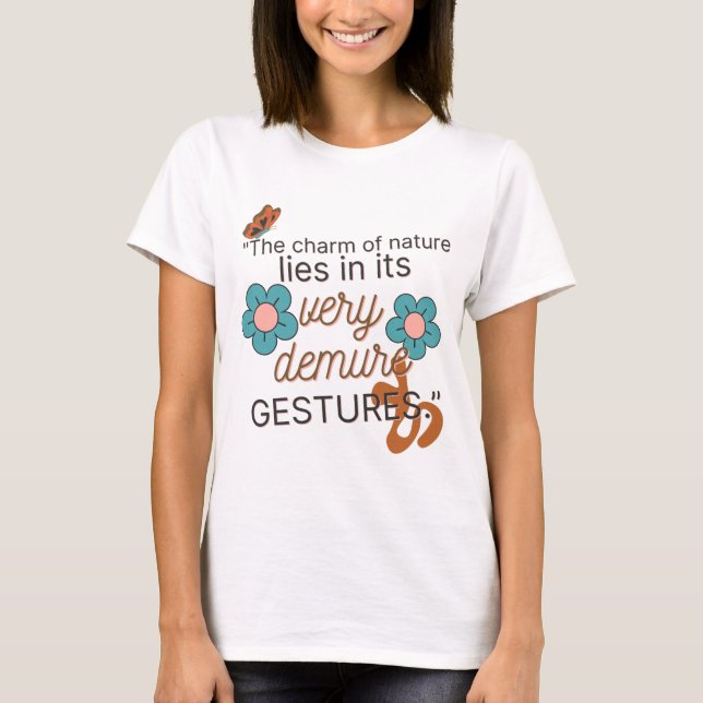 Camiseta Very Demure Gestures-Gen Z 2026, White Women Basic (Frente)