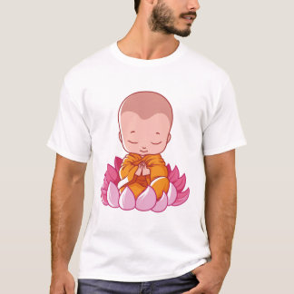 Camiseta Vesak Budismo Cartoon Aniversário de Buda, criança