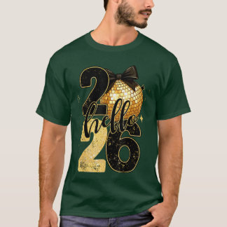 Camiseta Véspera de Ano Novo 2026 para Mulheres Homens Mãe