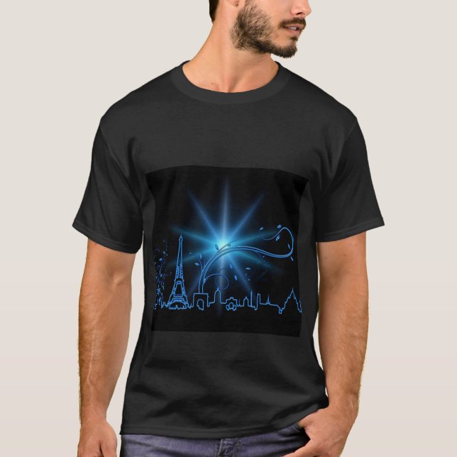 Camiseta Véspera de Ano Novo em Paris (Frente)