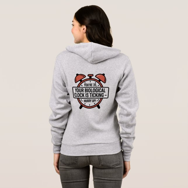 Camiseta Veste À Capuche 35th Birthday – Funny Biological C (Parte Traseira Completa)