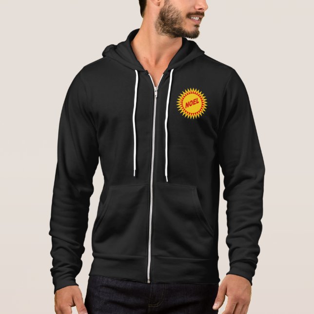 Camiseta Veste à capuche Canvas noire  SOLEIL  NOEL (Frente)
