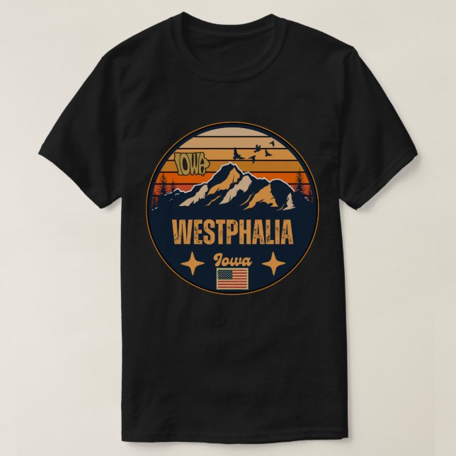 Camiseta Vestfália, Iowa (Frente do Design)