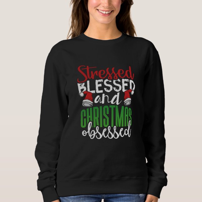 Camiseta Vestido Abençoado e Obcecado Natal (Frente)