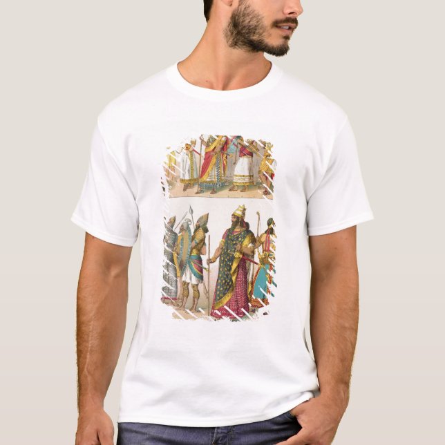 Camiseta Vestido Assyrian, de "do der Voelker Trachten", (Frente)