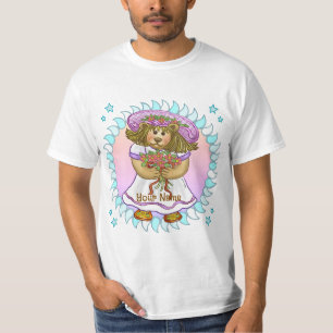 Camiseta Vestido Branco da Ursa Betsy