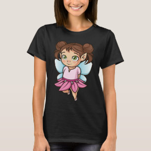Camiseta Vestido de asa azul fada menina bebê feito de flux