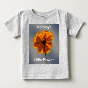 Camiseta Vestido De Bebê Da Flor De mamãe