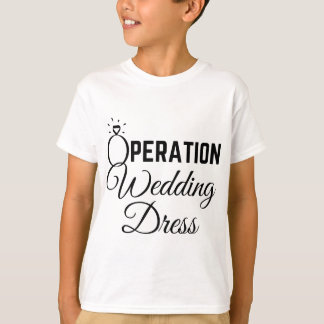 Camiseta Vestido de Casamento Comprando Operação Vestido de