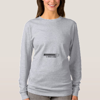 Camiseta Vestido de maternidade cor-de-rosa e engraçado