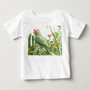 Camiseta Vestido de Pássaro Roxo Verde Lorikeet