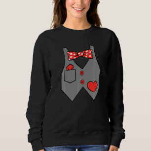 Camiseta Vestido de Valentino Roupa de Coração Fofo Amor Me
