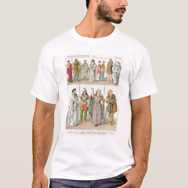 Camiseta Vestido dos Britânicos, do Gauls e dos alemães (Frente)