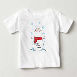 Camiseta Vestido para Crianças com Babado