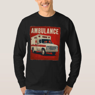 Camiseta Vestígio de veículo ambulante de emergência para h
