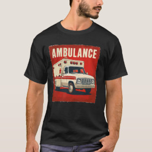 Camiseta Vestígio de veículo ambulante de emergência para h