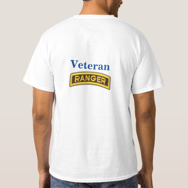 Camiseta Vestígios aerotransportados veteranos Vets LRRP T- (Verso)