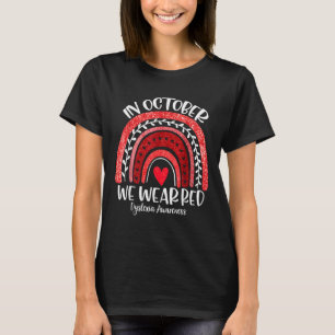 Camiseta Vestimos a consciência da dislexia vermelha mês da