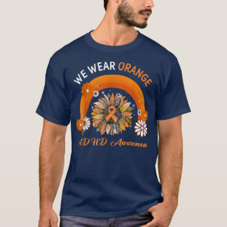 Camiseta Vestimos a Consciência Laranja ADHD Rainbow 2019