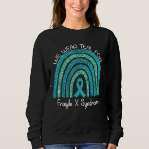 Camiseta Vestimos Fita Teal Para A Frágil Síndrome X Awaren