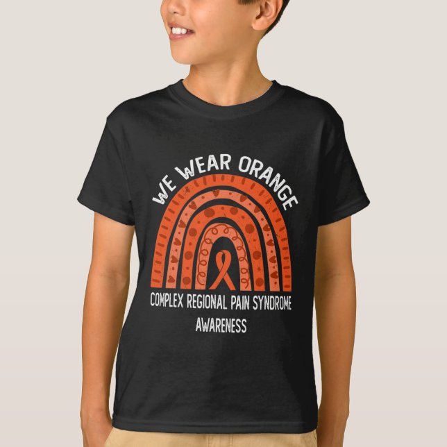 Camiseta Vestimos Laranja Para A Complexa Síndrome Regional (Frente)