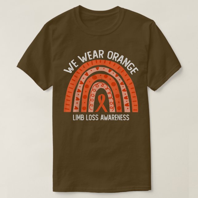 Camiseta Vestimos Laranja Para A Consciência Da Perda Do Li (Frente do Design)