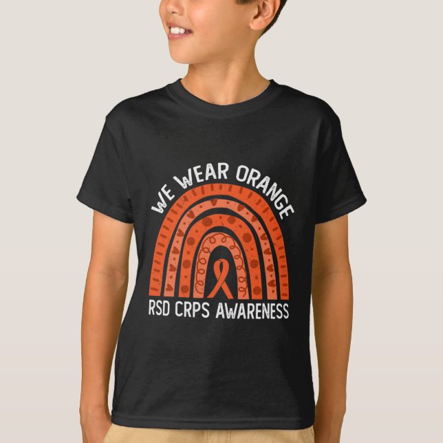 Camiseta Vestimos O Arco-Íris Laranja Para A Consciência Do (Frente)