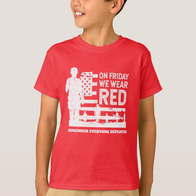 Camiseta Vestimos o Red Friday Soldier (Frente)