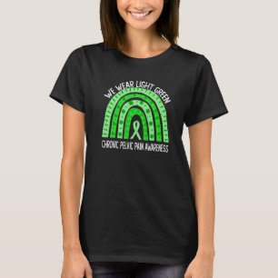 Camiseta Vestimos Verde Claro Para Dor Pelvic Crônica Aware