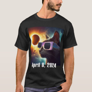 Camiseta Vestindo Óculos Solares Eclipse Cultura Pop Colori