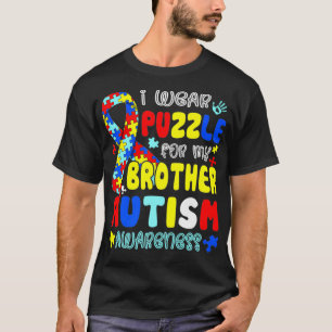 Camiseta Vestindo Quebra-cabeça Para O Meu Irmão Autismo Cr