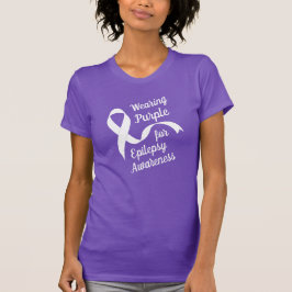 Camiseta Vestindo Roxo para a Conscientização da Epilepsia