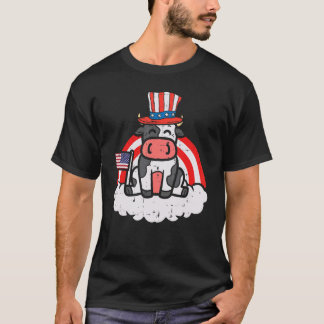 Camiseta Vestir A Bandeira Do Topo Do Arco-Íris 4 De Julho