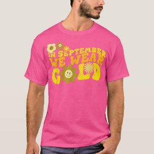 Camiseta Vestir a Dourada Guerra da Consciência do Cancer n