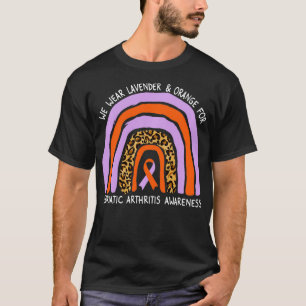 Camiseta Vestir Artrite Psoriática Lavanda&Laranja Artrite 