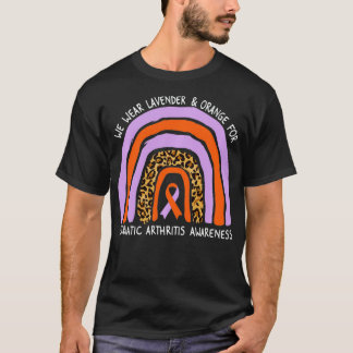 Camiseta Vestir Artrite Psoriática Lavanda&Laranja Artrite