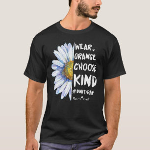 Camiseta Vestir Dia da Unidade Laranja Escolher Dia da Unid