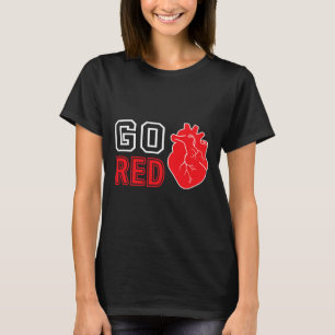 Camiseta Vestir Dia Vermelho Ir Sensibilização para a Doenç