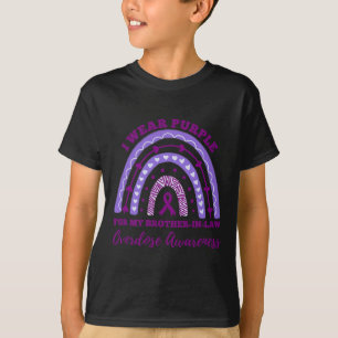 Camiseta Vestir Irmão Roxo Na Chuva De Sensibilização Por S