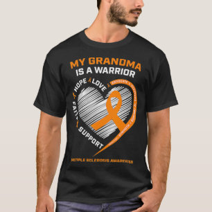Camiseta Vestir Laranja Múltipla Esclerose Sensibilização M