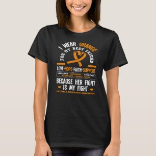Camiseta Vestir Laranja Para Minha Melhor Amiga Múltipla Es