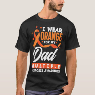 Camiseta Vestir Laranja Para O Meu Pai Sra Pai Múltipla Esc