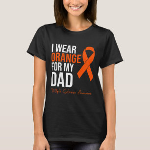 Camiseta Vestir Laranja Para O Meu Pai Sra. Warrior Multipl