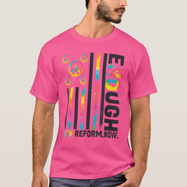 Camiseta Vestir Laranja Suficiente Acabar com a Violência d (Frente)